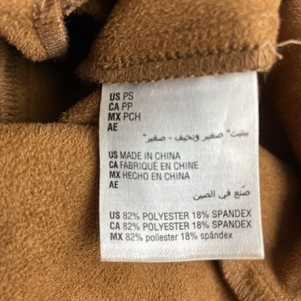 Style & Co Full Zip Brown Velour Style Jacket Size M EUC - Picture 8 of 9